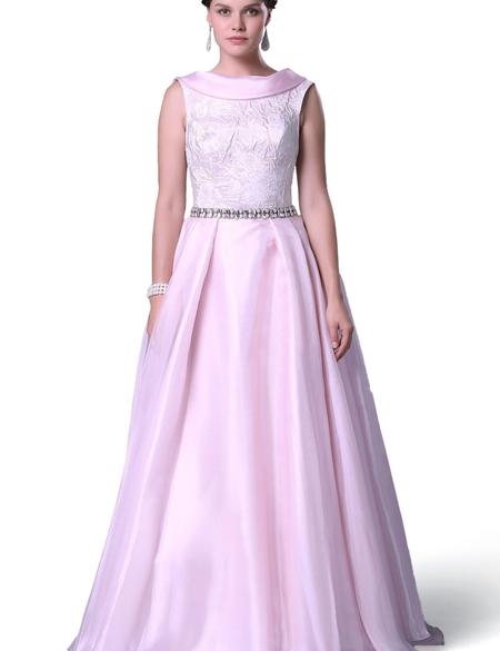 PEMBE Uzun Abiye Elbise - 50212491001