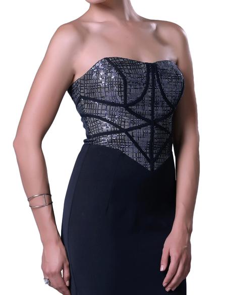 LACIVERT Kısa Abiye Elbise - 50212496001