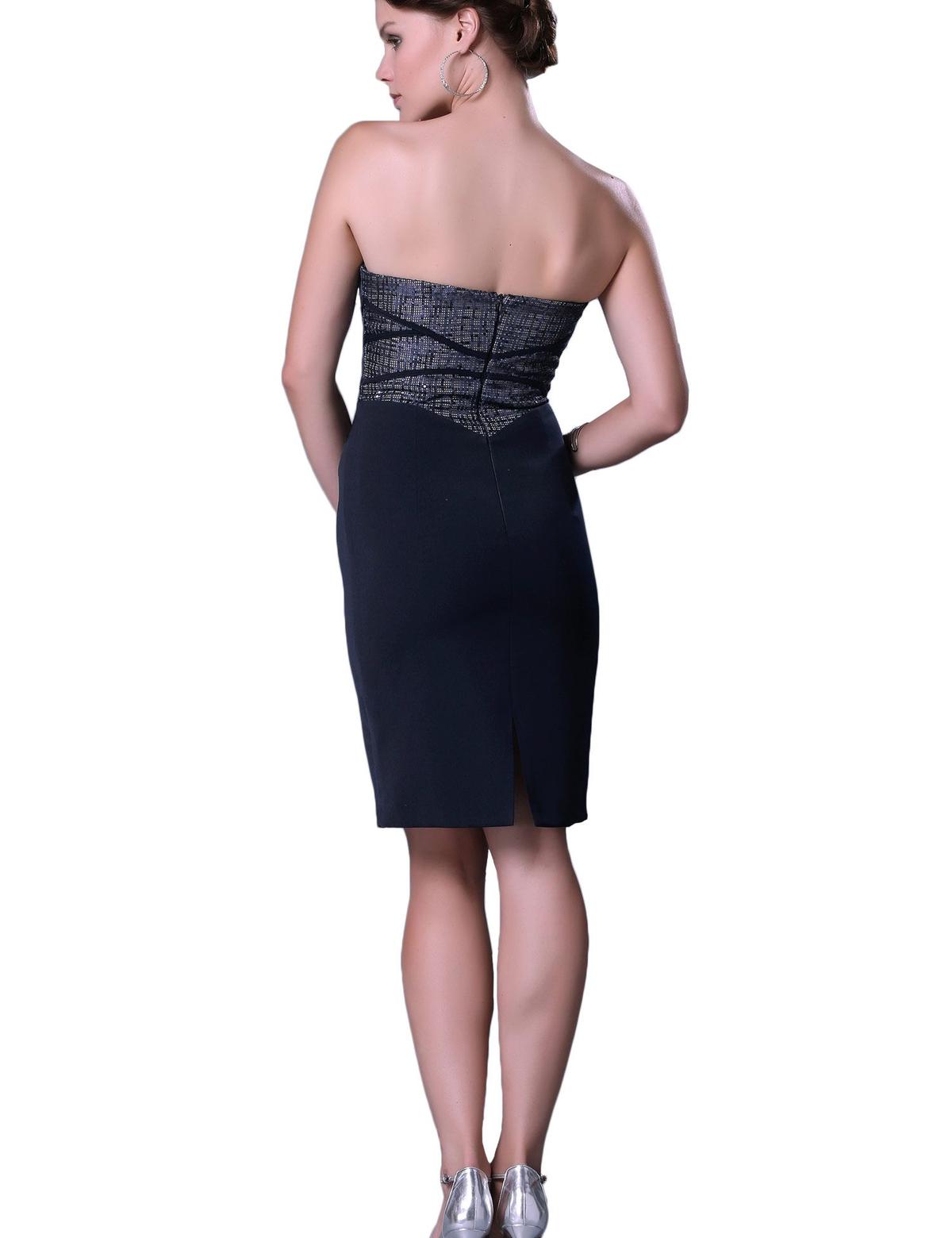 LACIVERT Kısa Abiye Elbise - 50212496001