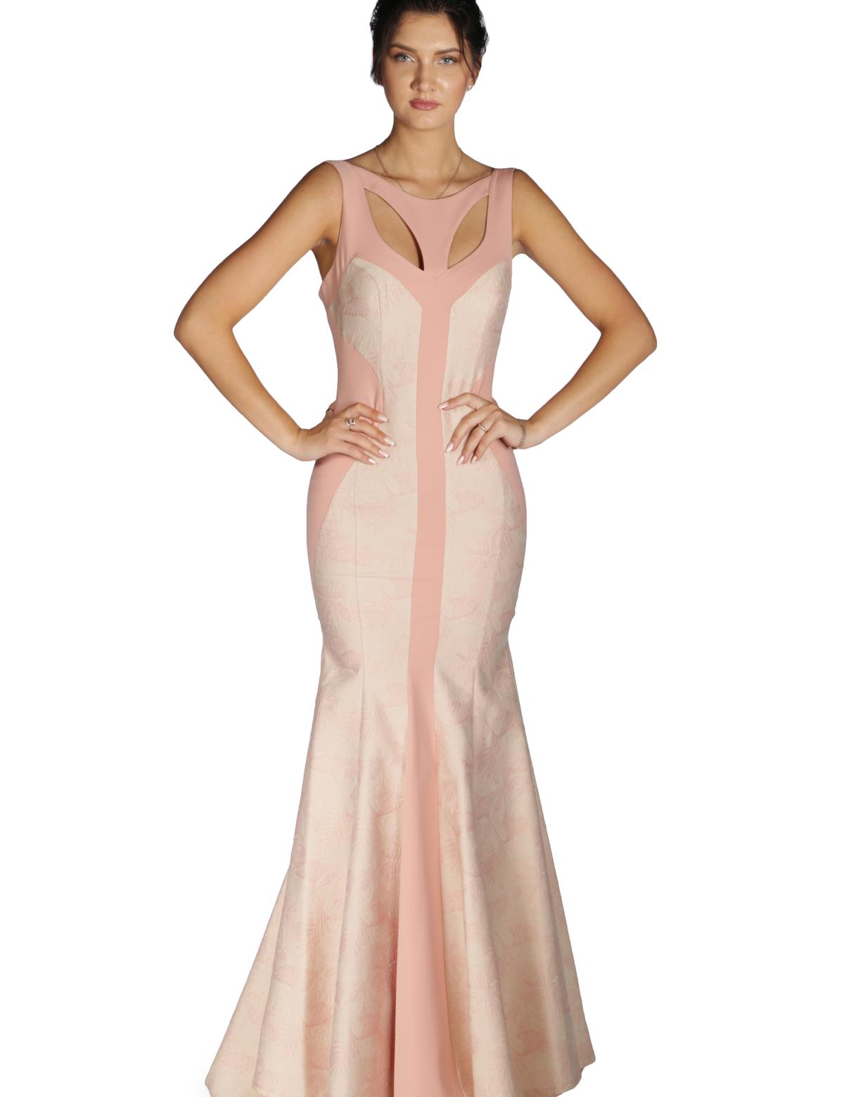 PEMBE Balık Abiye Elbise