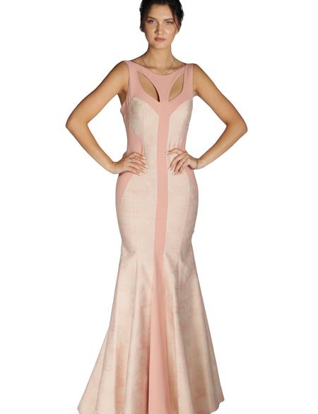 PEMBE Balık Abiye Elbise - 50212498001