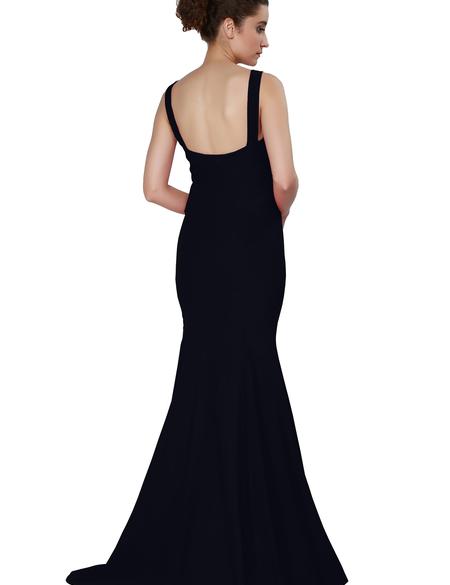 SIYAH Balık Abiye Elbise - 50212500003