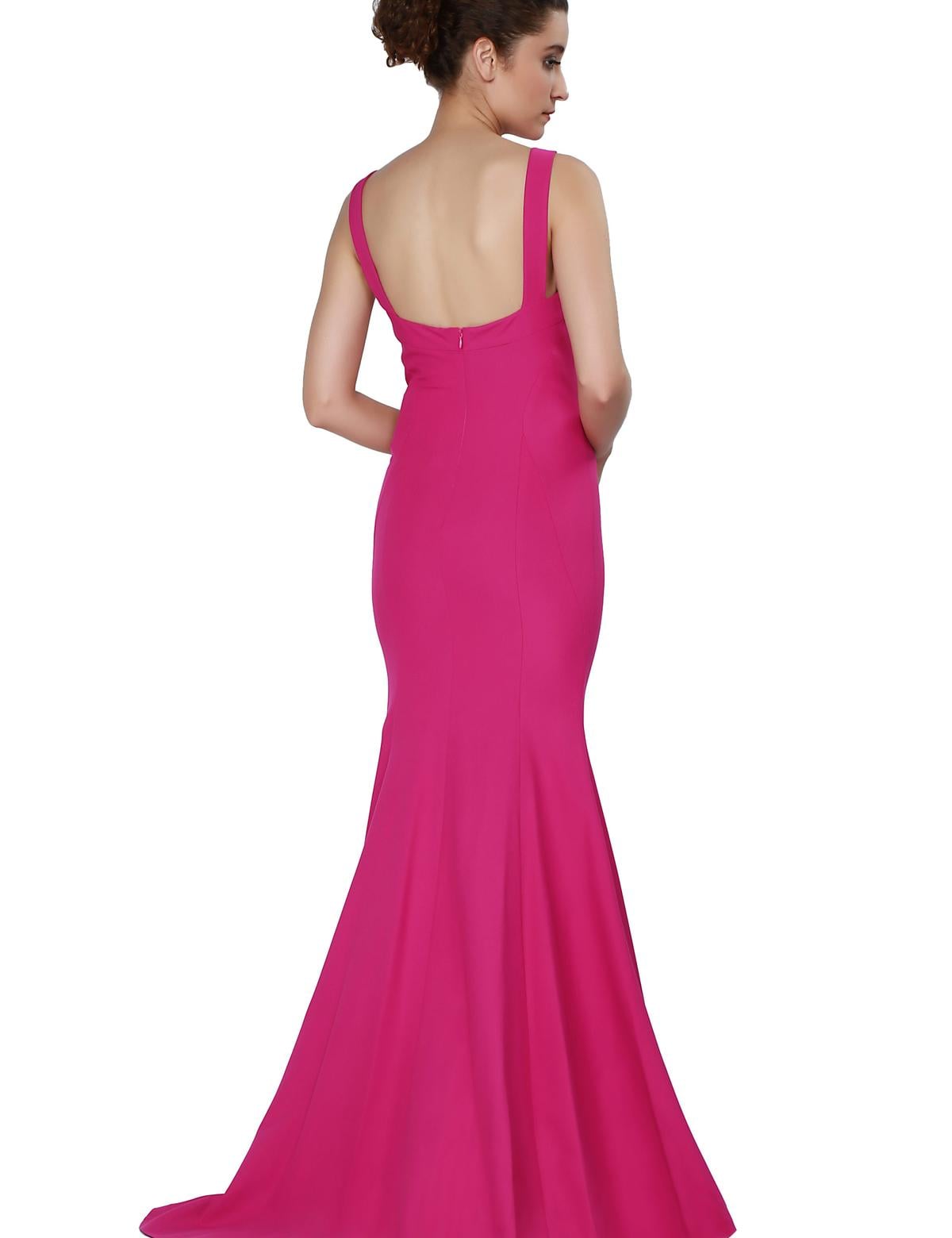 PEMBE Balık Abiye Elbise - 50212502001