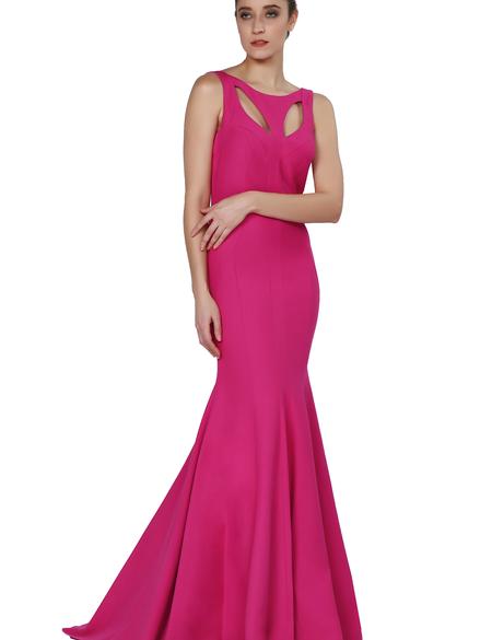 PEMBE Balık Abiye Elbise - 50212502001