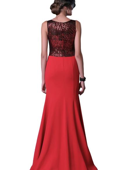 KIRMIZI Uzun Abiye Elbise - 50212505001