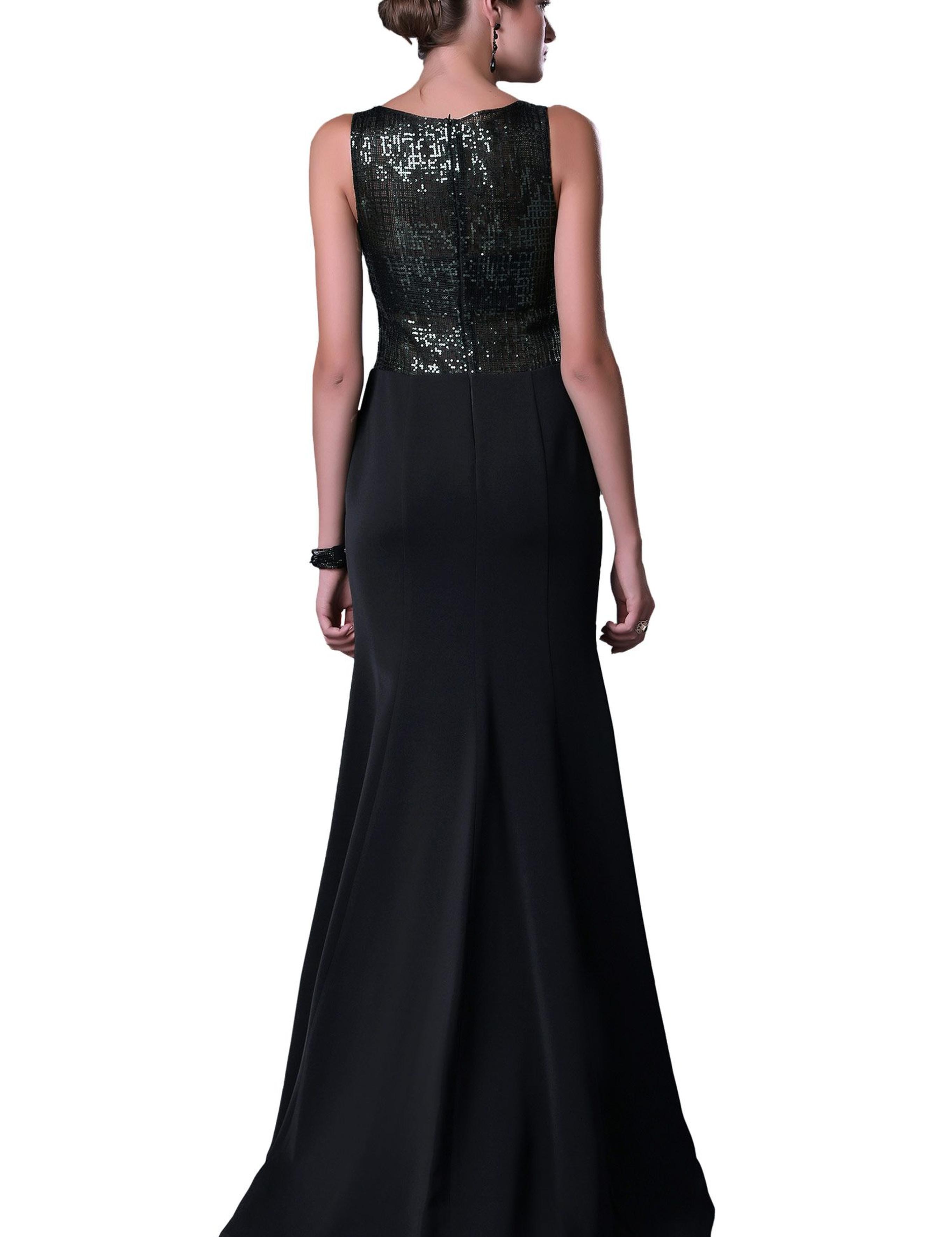 SIYAH Uzun Abiye Elbise