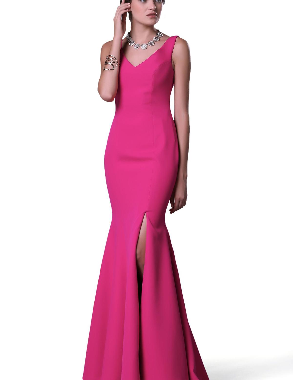 PEMBE Uzun Abiye Elbise - 50212513002