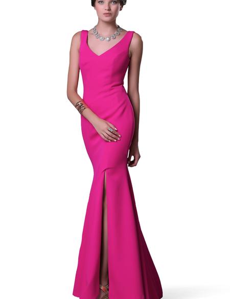 PEMBE Uzun Abiye Elbise - 50212513002