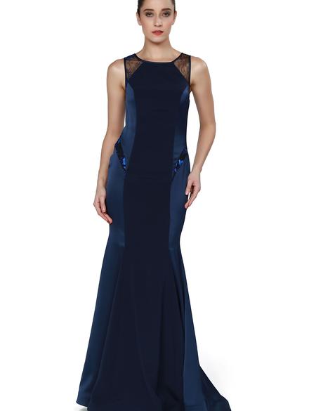 LACIVERT Uzun Abiye Elbise - 50212538001