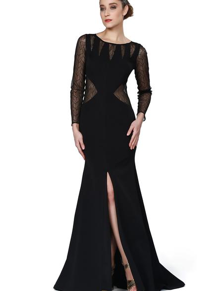 SIYAH Uzun Abiye Elbise - 50212541004