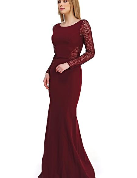 KIRMIZI Uzun Abiye Elbise - 50212542004