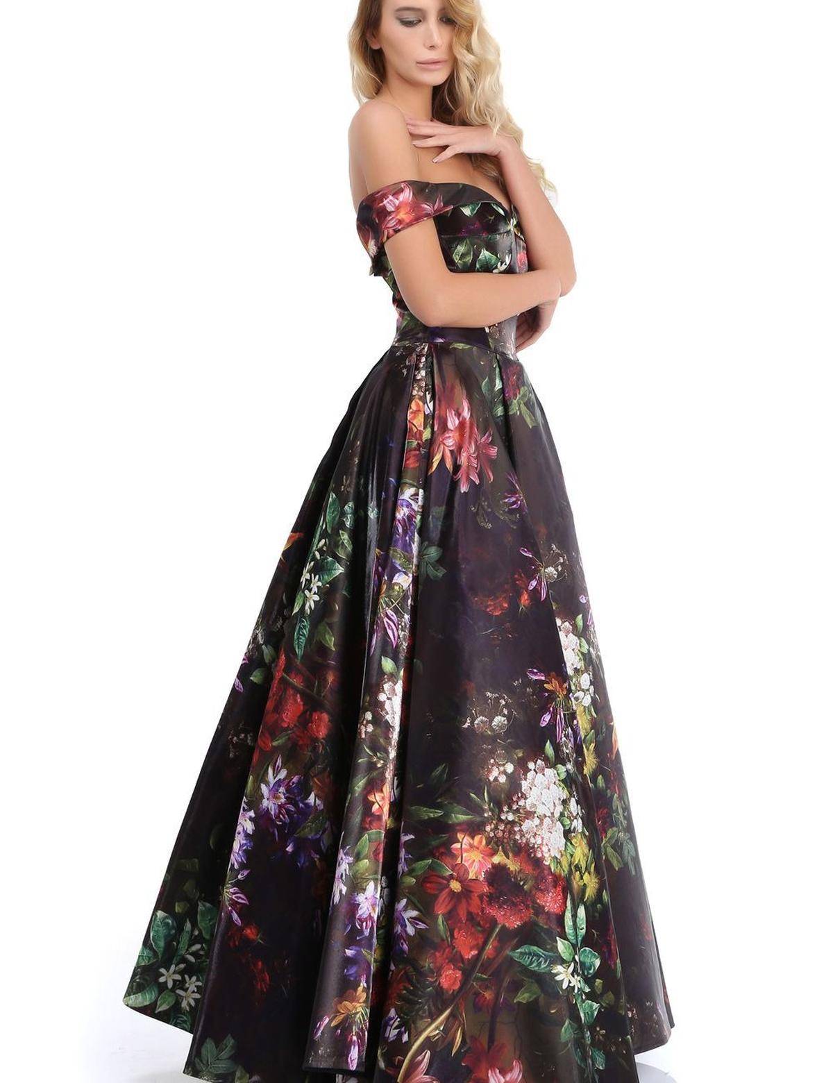 MULTICOLOR Kabarık Abiye Elbise - 50212544001