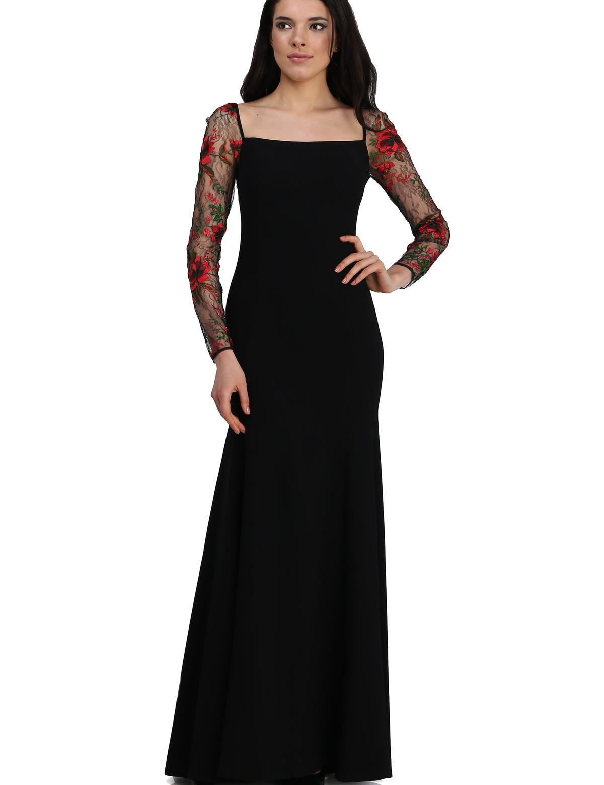 SIYAH Uzun Abiye Elbise