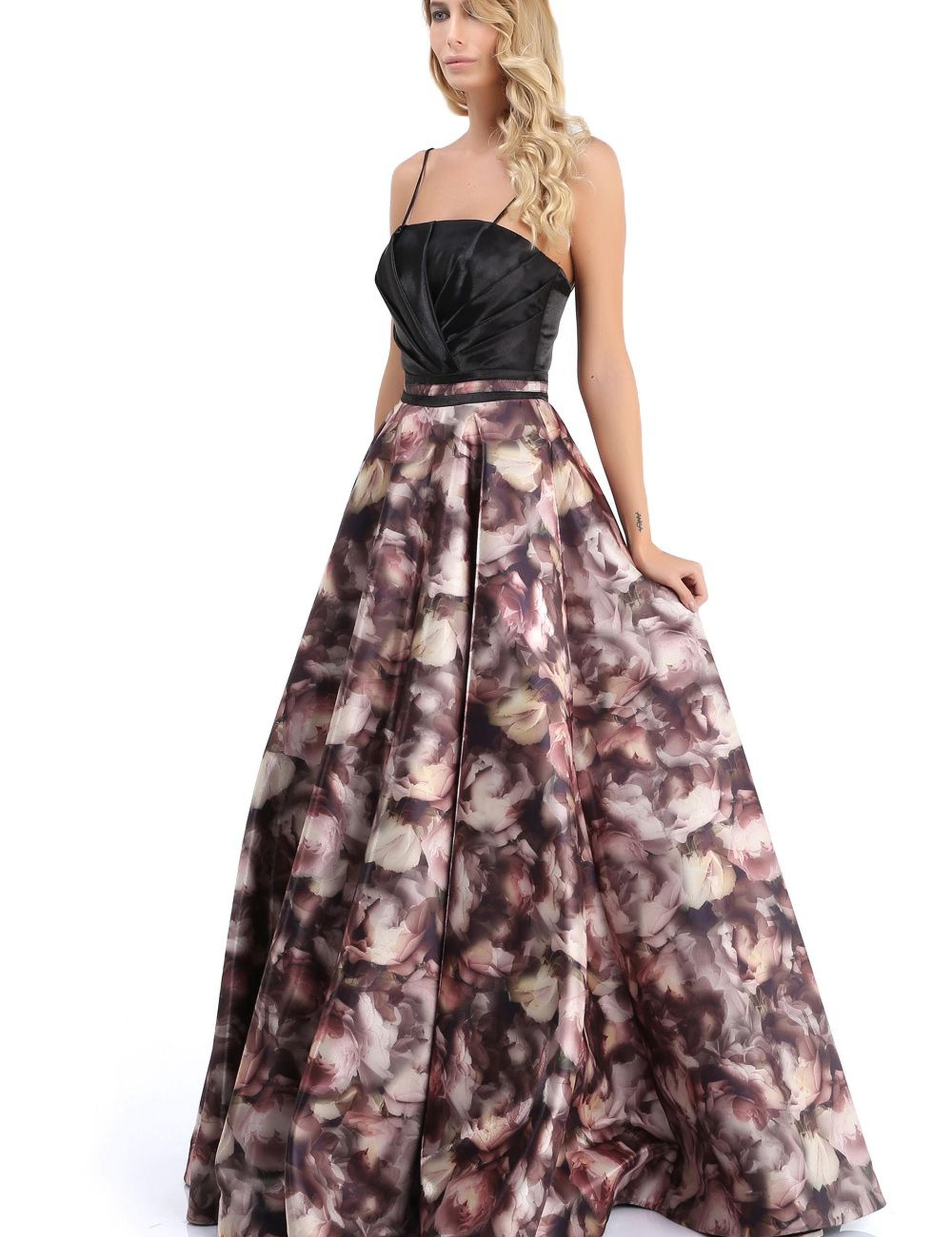 KAHVERENGI Uzun Abiye Elbise