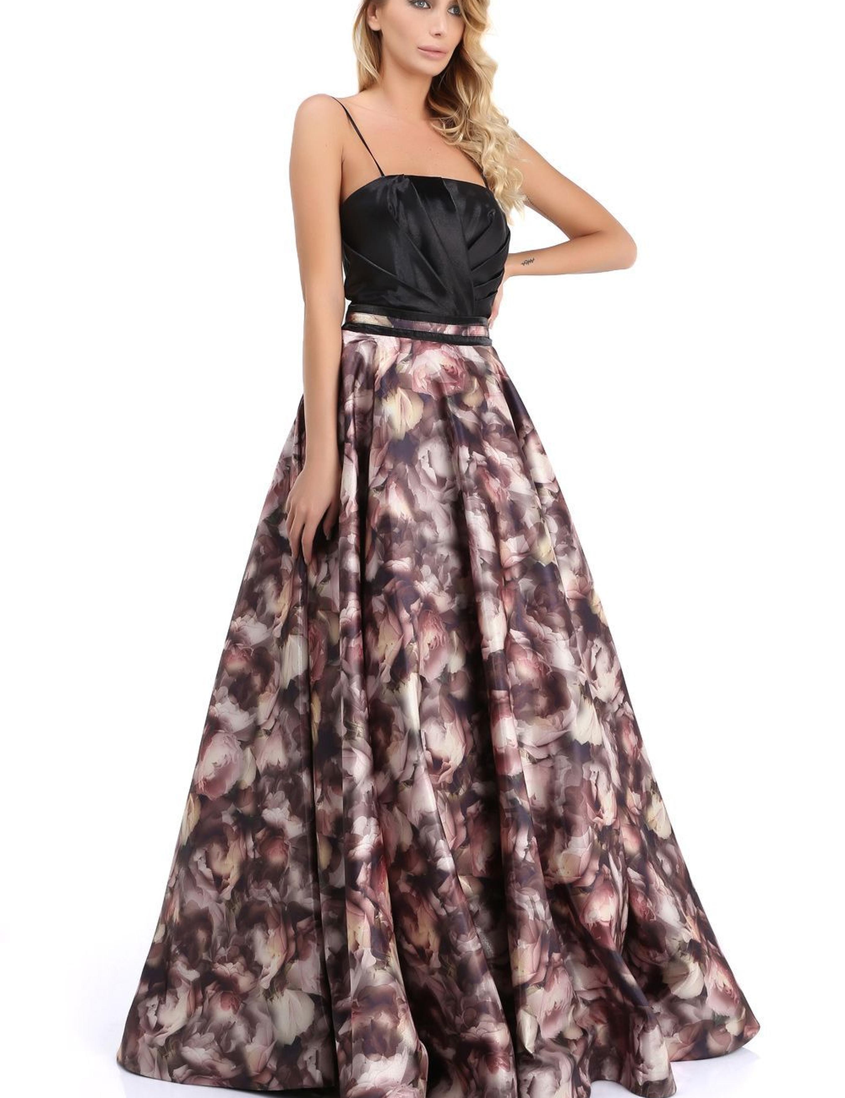 KAHVERENGI Uzun Abiye Elbise