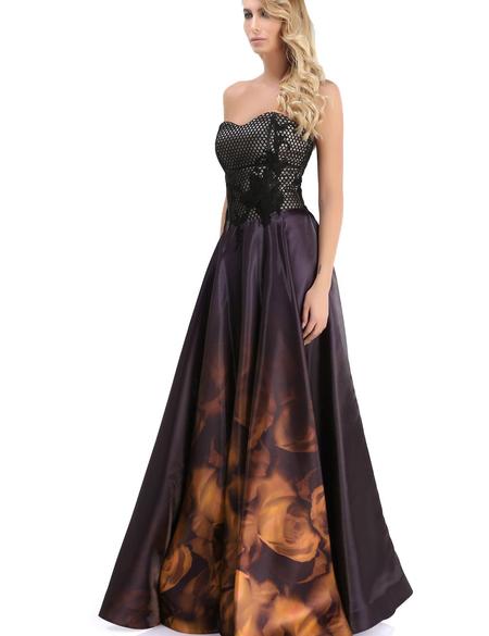 KAHVERENGI Kabarık Abiye Elbise - 50212554007