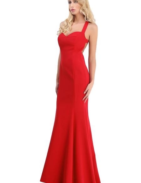 KIRMIZI Uzun Abiye Elbise - 50212557001