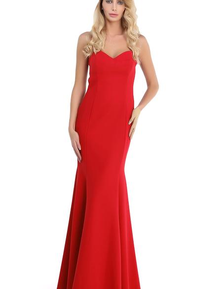 KIRMIZI Uzun Abiye Elbise - 50212557001