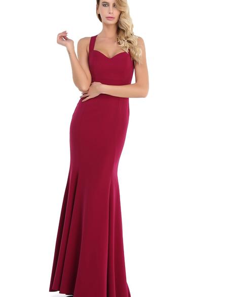 PEMBE Uzun Abiye Elbise - 50212559002