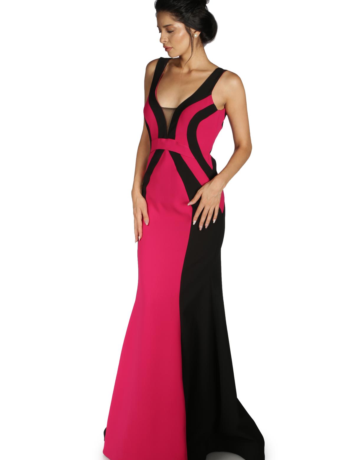 PEMBE Balık Abiye Elbise - 50212566001