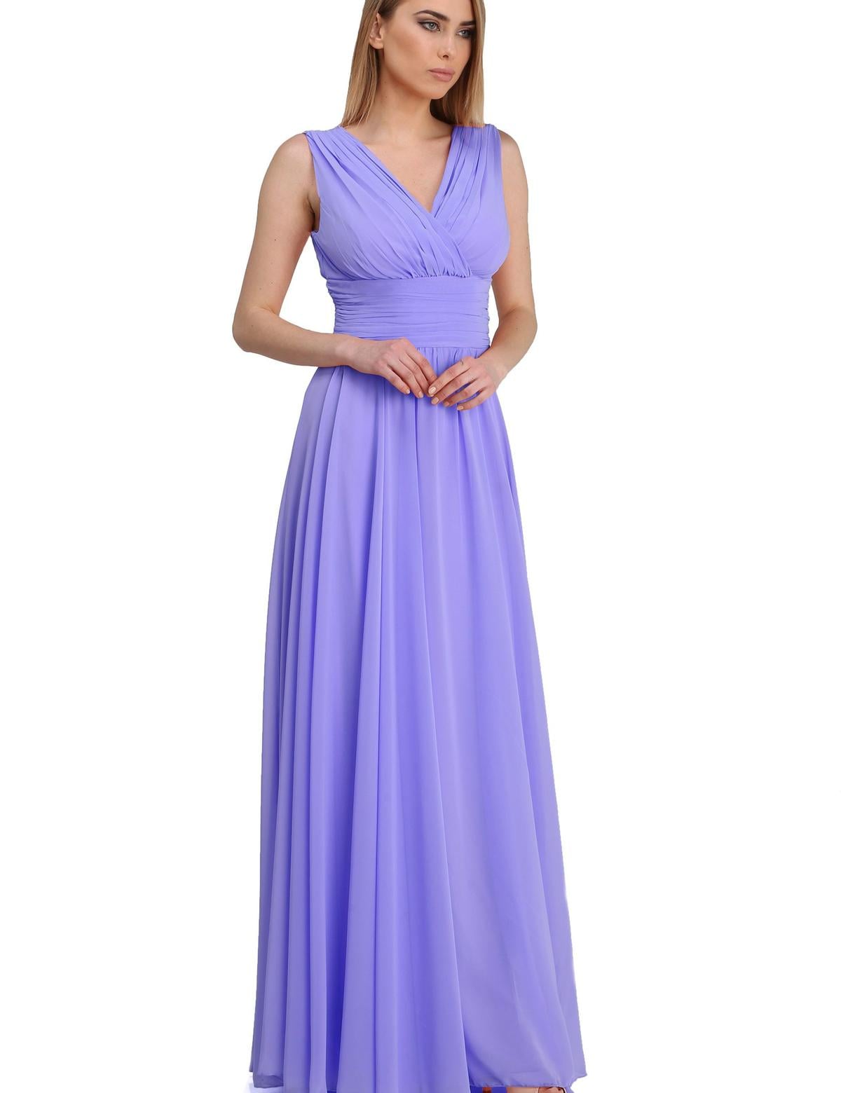 PEMBE Uzun Abiye Elbise - 50212577001