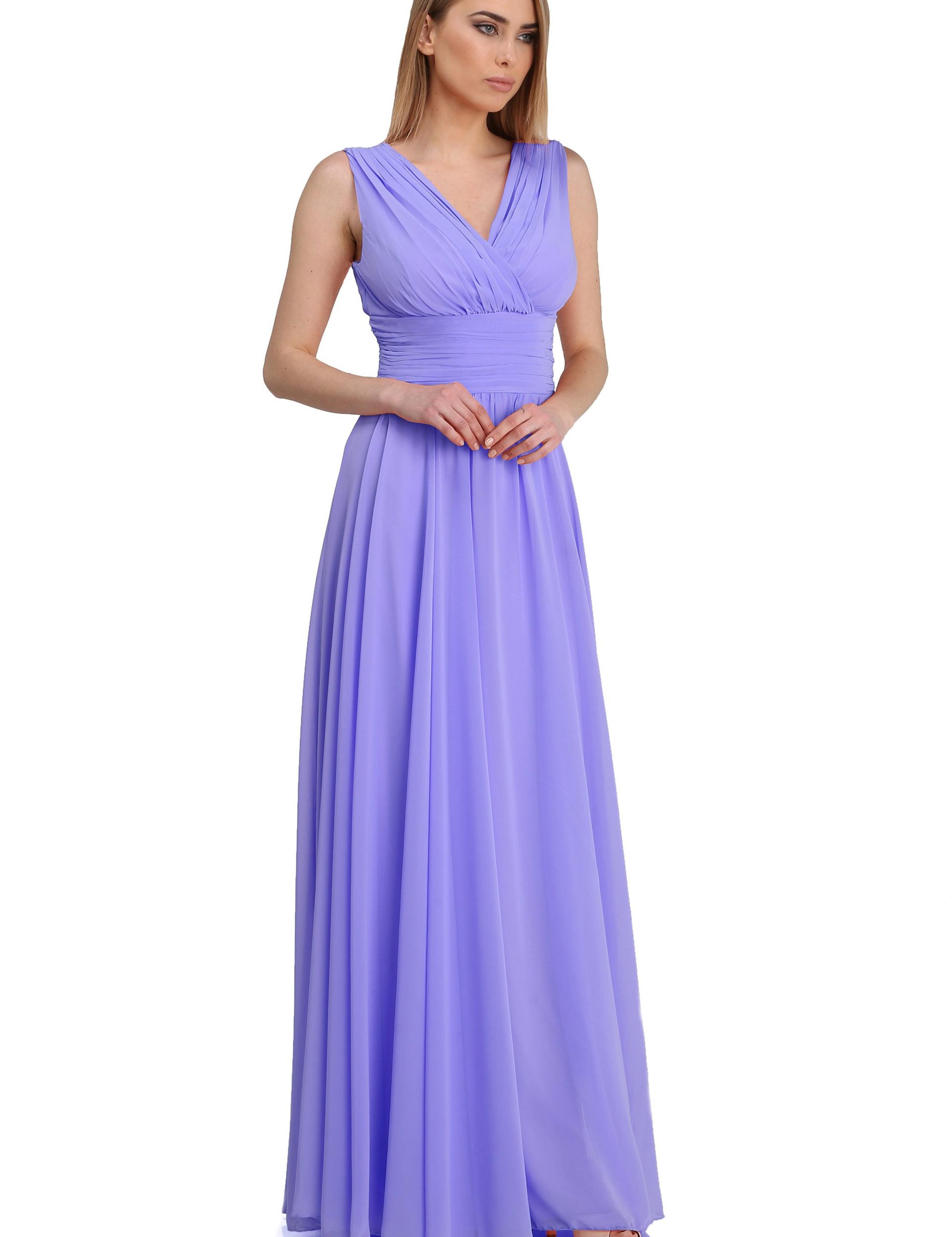 PEMBE Uzun Abiye Elbise