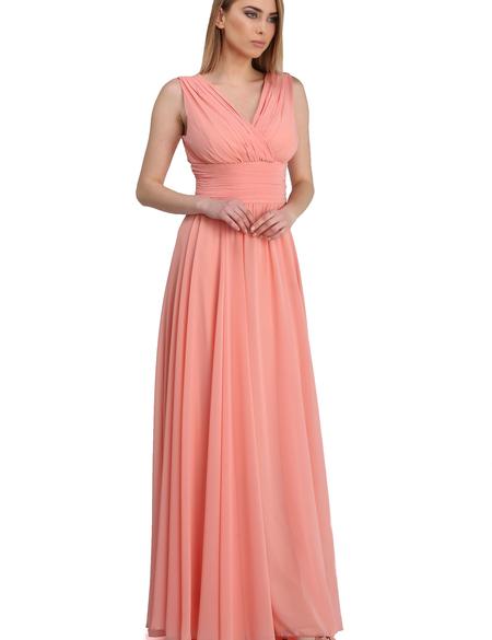 PEMBE Uzun Abiye Elbise - 50212583001