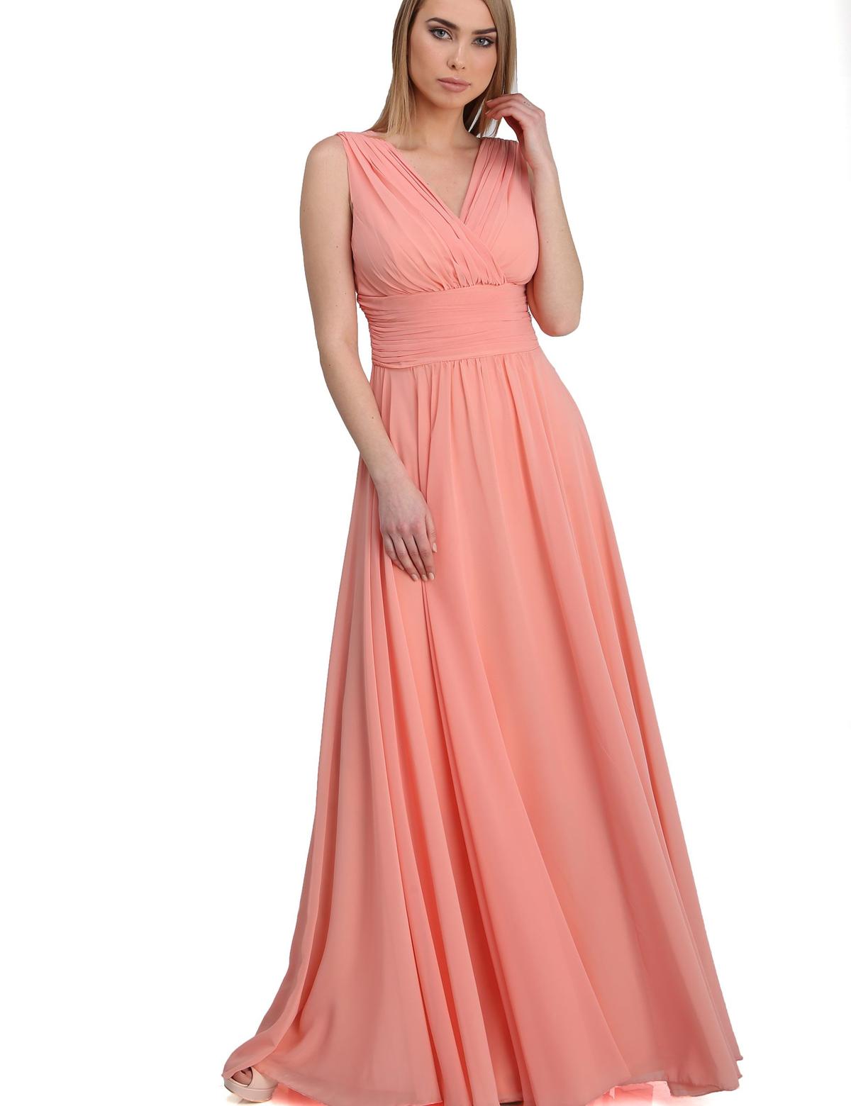 PEMBE Uzun Abiye Elbise - 50212583001