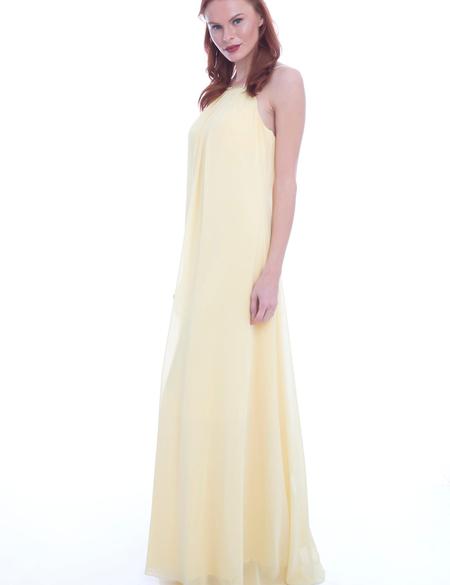 SARI Uzun Abiye Elbise - 50212590001