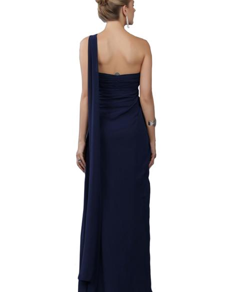 LACIVERT Uzun Abiye Elbise - 50212596001