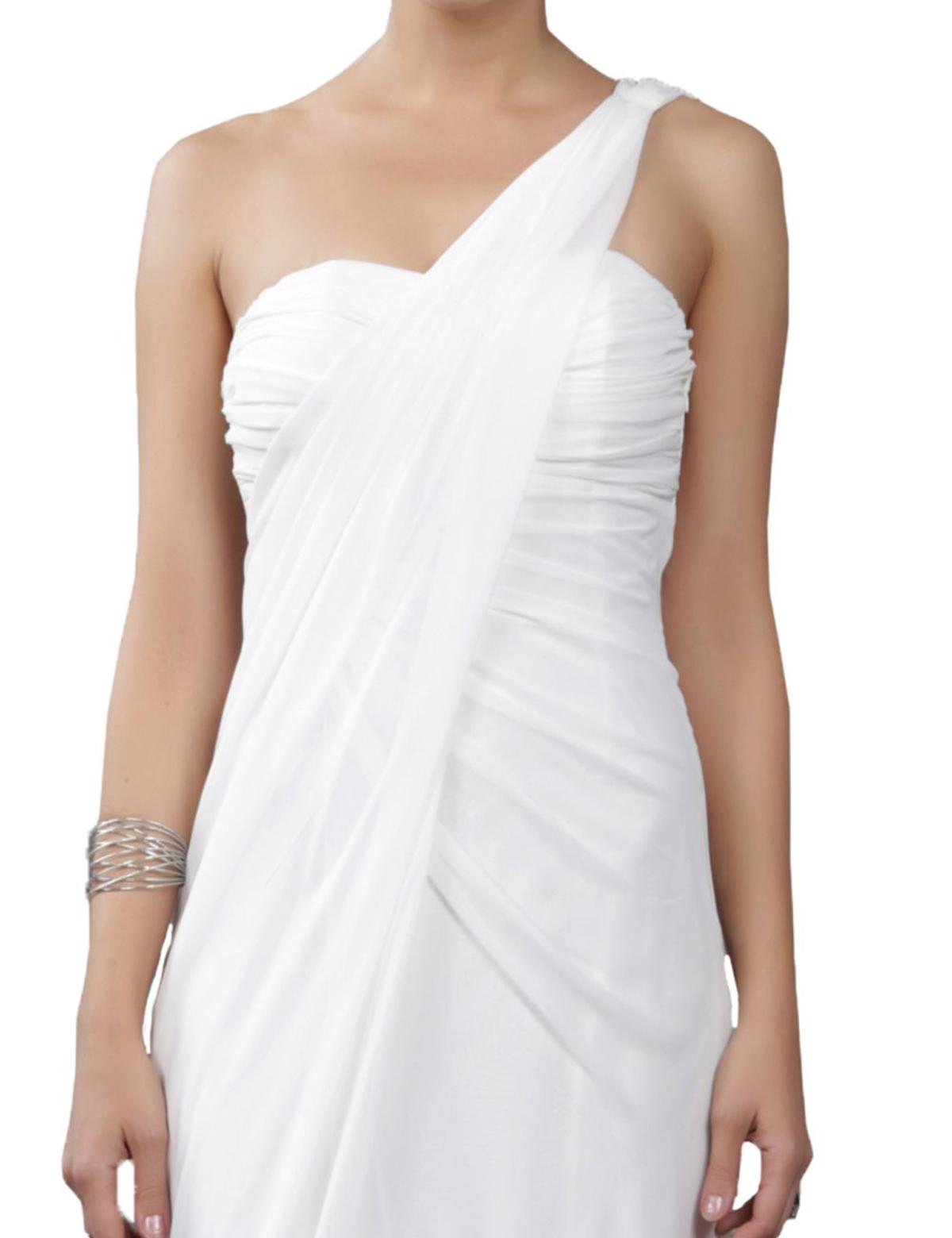 BEYAZ Uzun Abiye Elbise - 50212599001