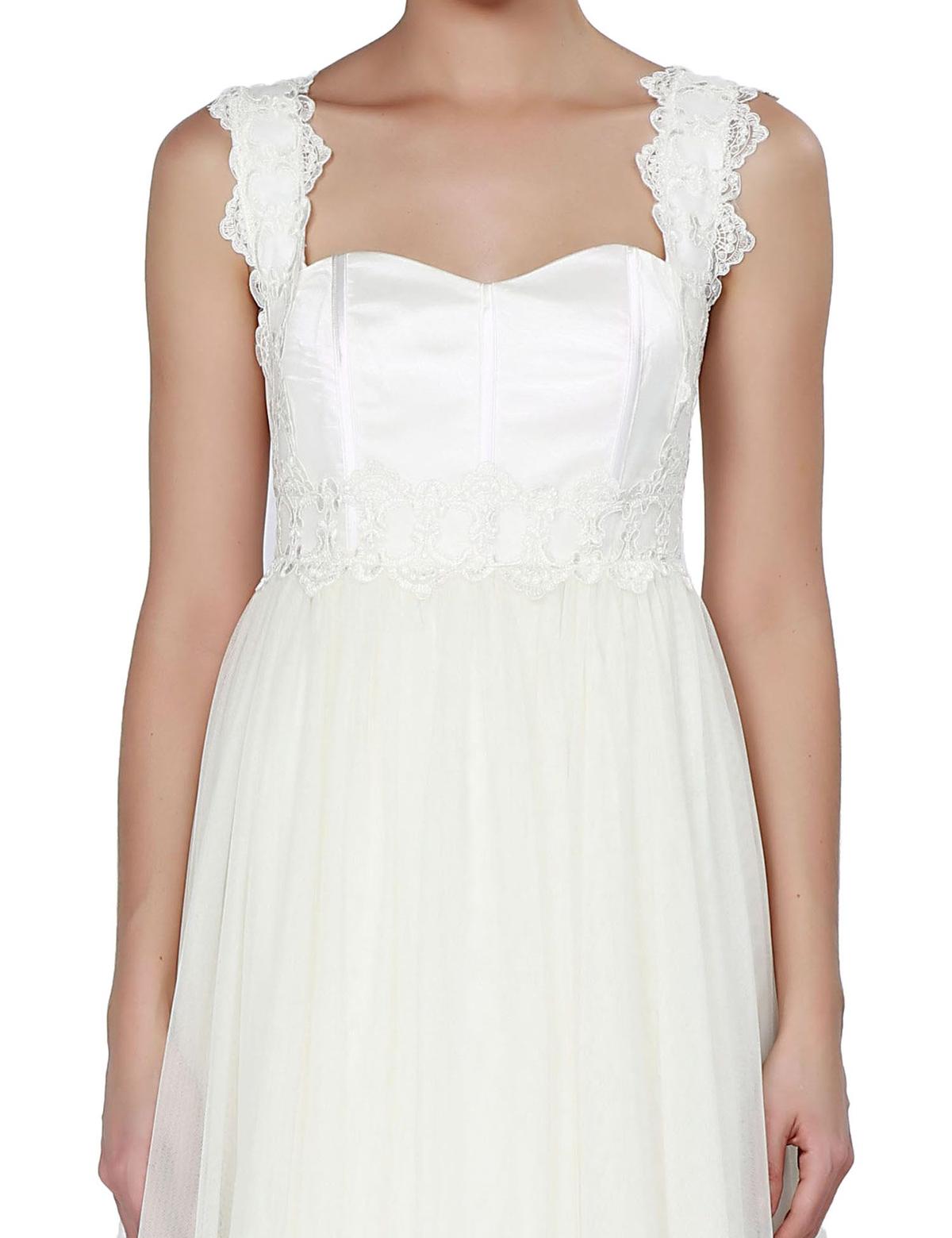 BEYAZ Uzun Abiye Elbise - 50212609001