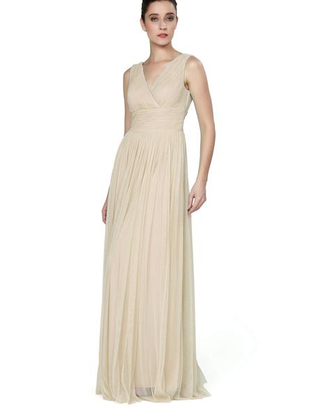 BEYAZ Uzun Abiye Elbise - 50212613002