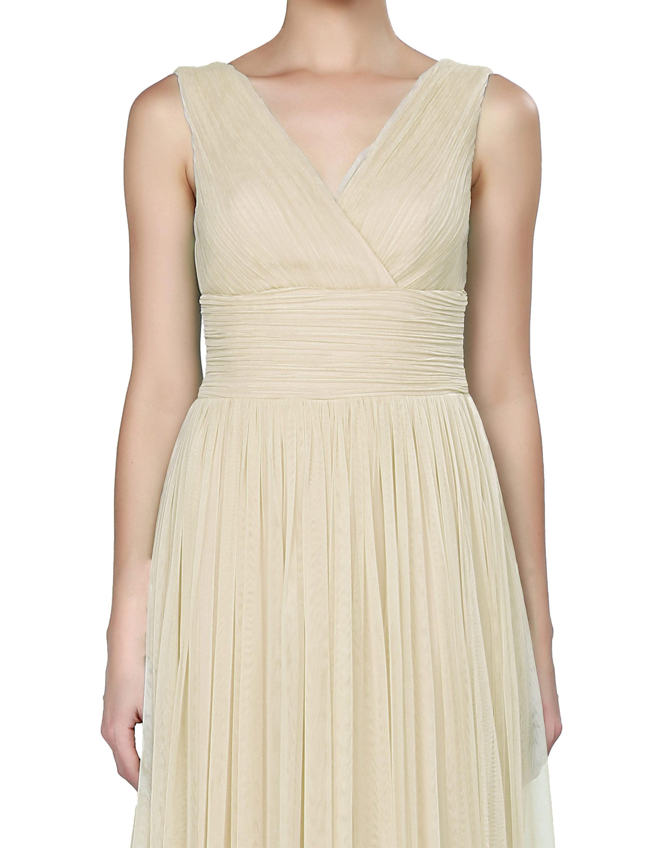 BEYAZ Uzun Abiye Elbise