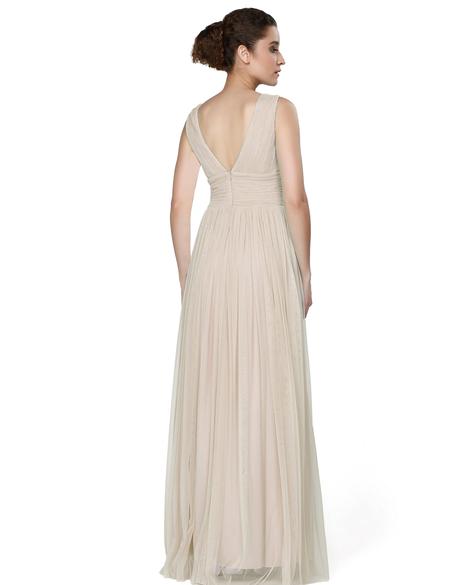 BEYAZ Uzun Abiye Elbise - 50212613002