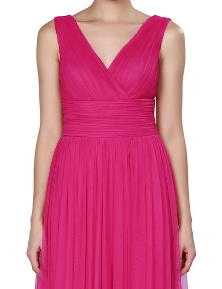 PEMBE Uzun Abiye Elbise - 50212614001