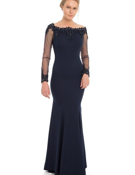 LACIVERT Balık Abiye Elbise - 50212624001