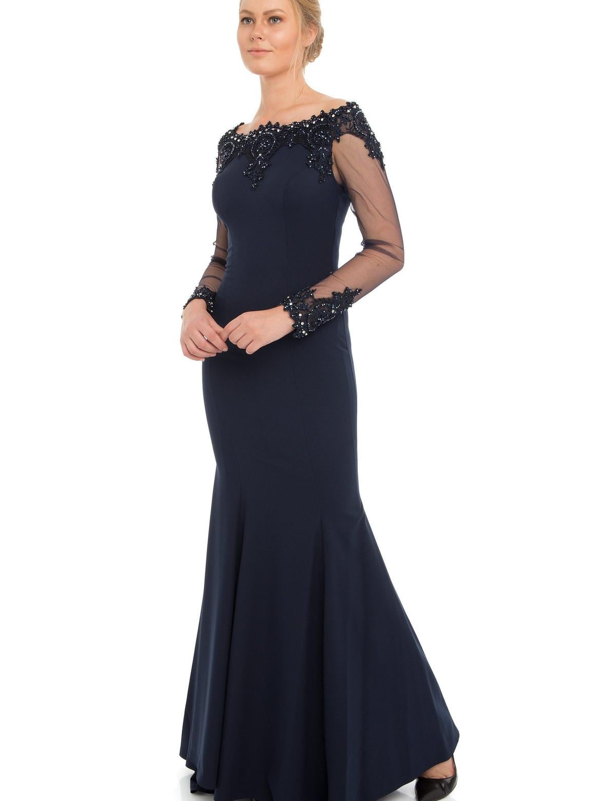 LACIVERT Balık Abiye Elbise - 50212624001