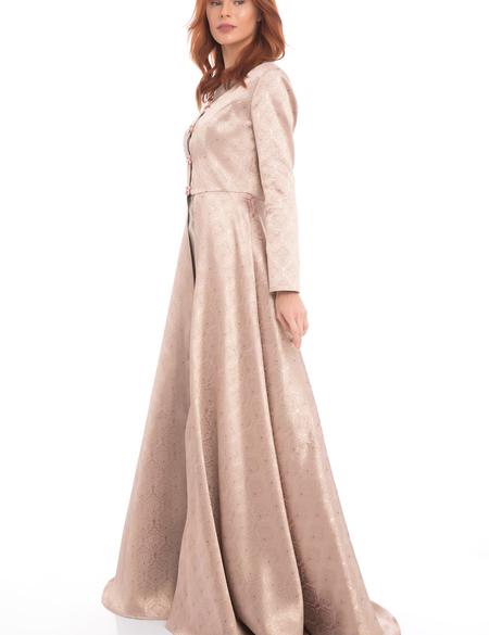 BEYAZ Kabarık Abiye Elbise - 50212633001