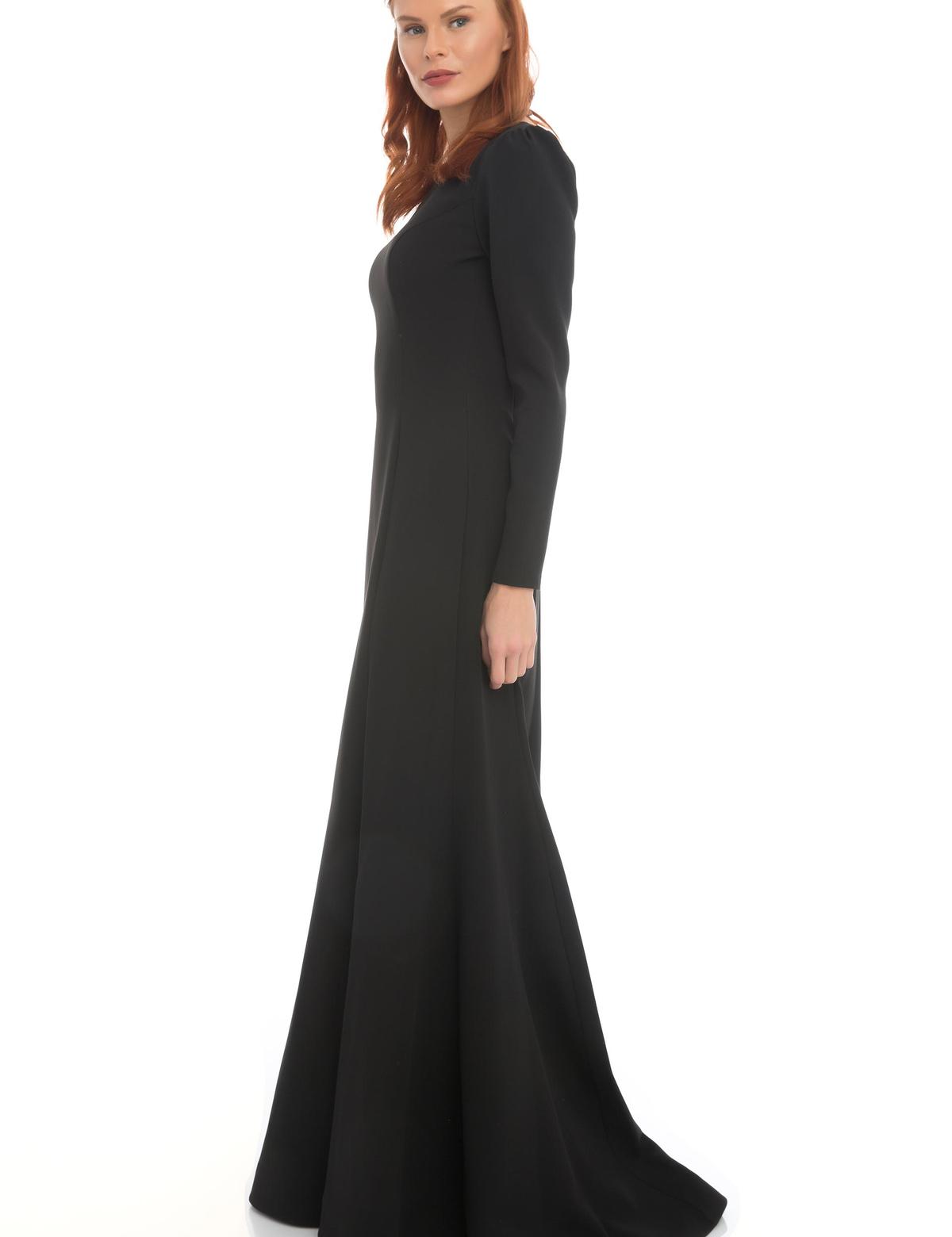 SIYAH Balık Abiye Elbise - 50212636001