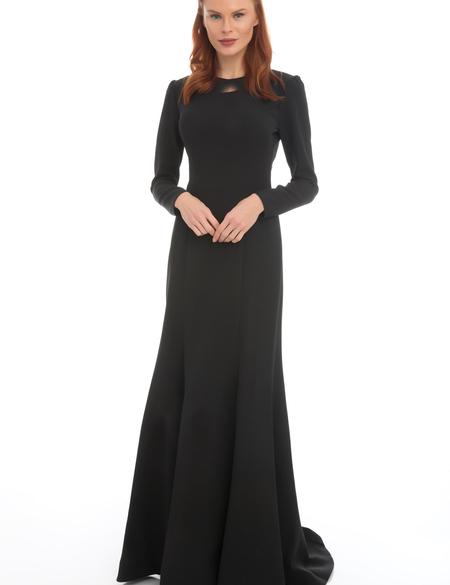 SIYAH Balık Abiye Elbise - 50212636001