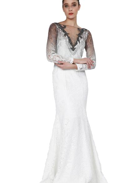 BEYAZ Balık Abiye Elbise - 50212642001