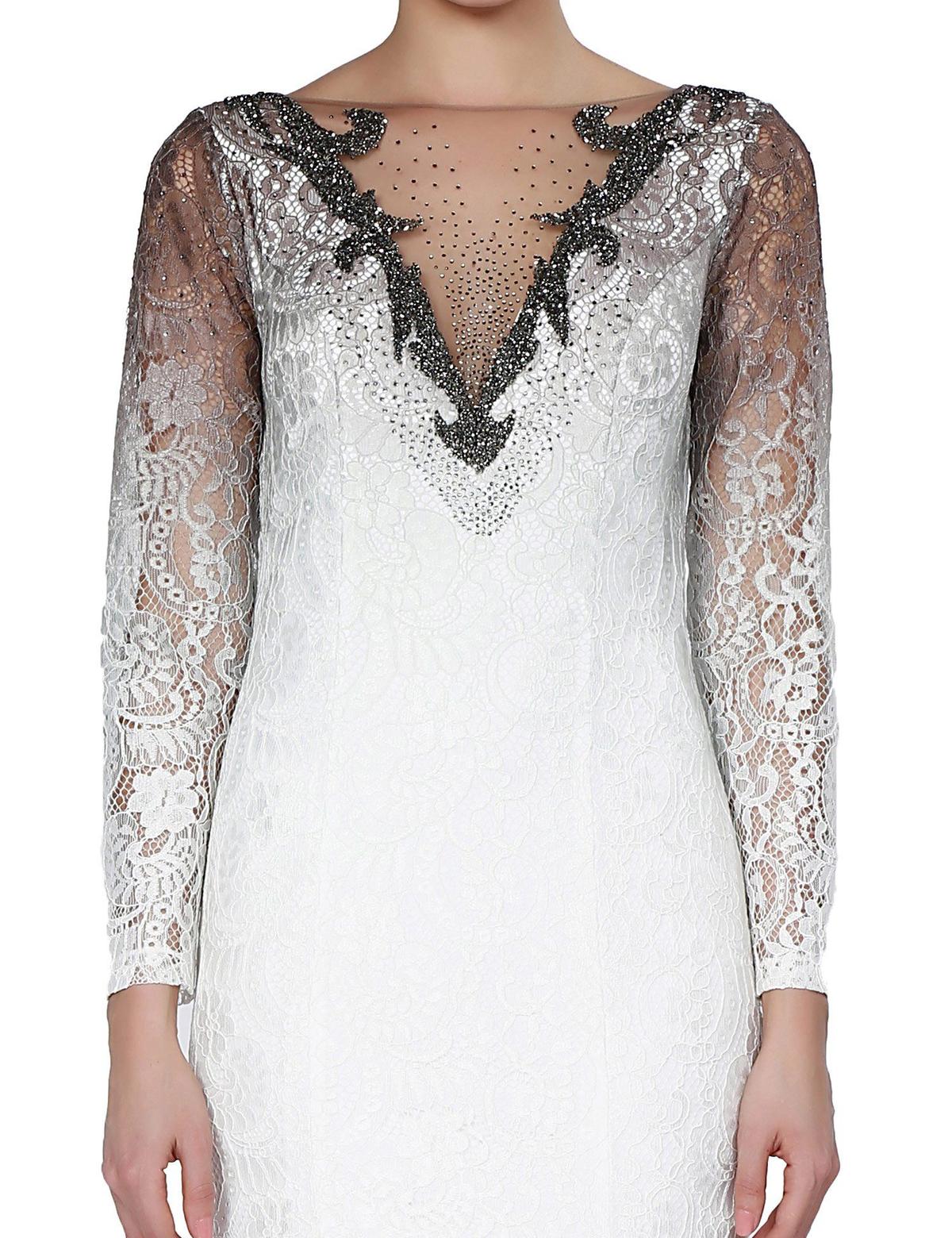 BEYAZ Balık Abiye Elbise - 50212642001