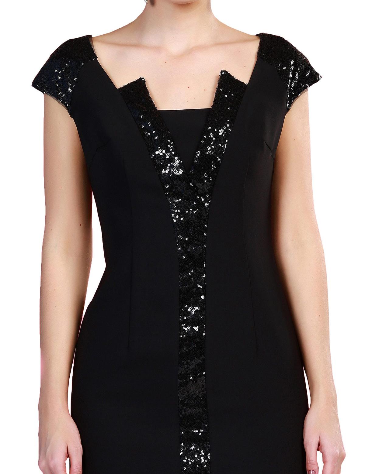 SIYAH Kısa Abiye Elbise - 50212648002