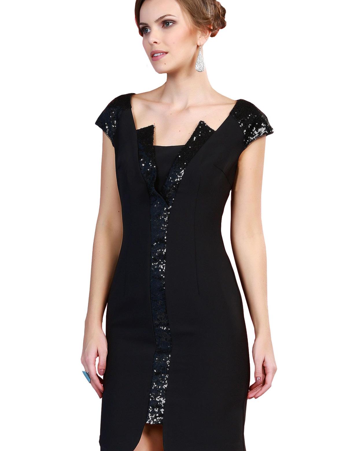 SIYAH Kısa Abiye Elbise - 50212648002