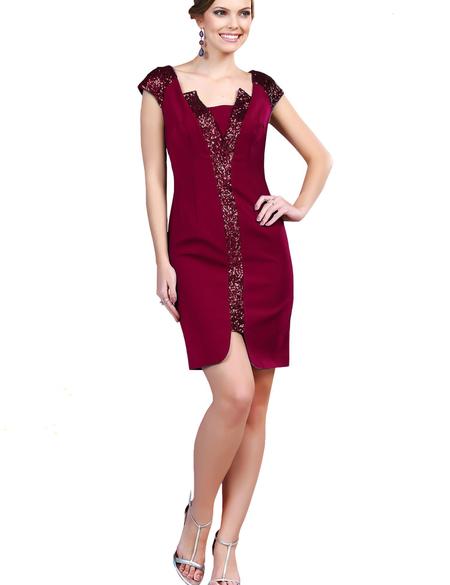 PEMBE Kısa Abiye Elbise - 50212649001