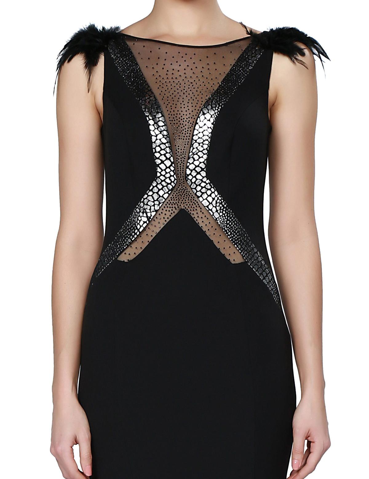 SIYAH Balık Abiye Elbise - 50212652001