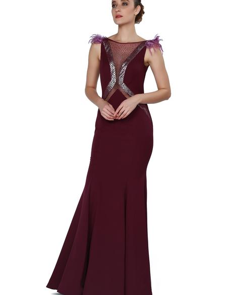 KIRMIZI Balık Abiye Elbise - 50212653001