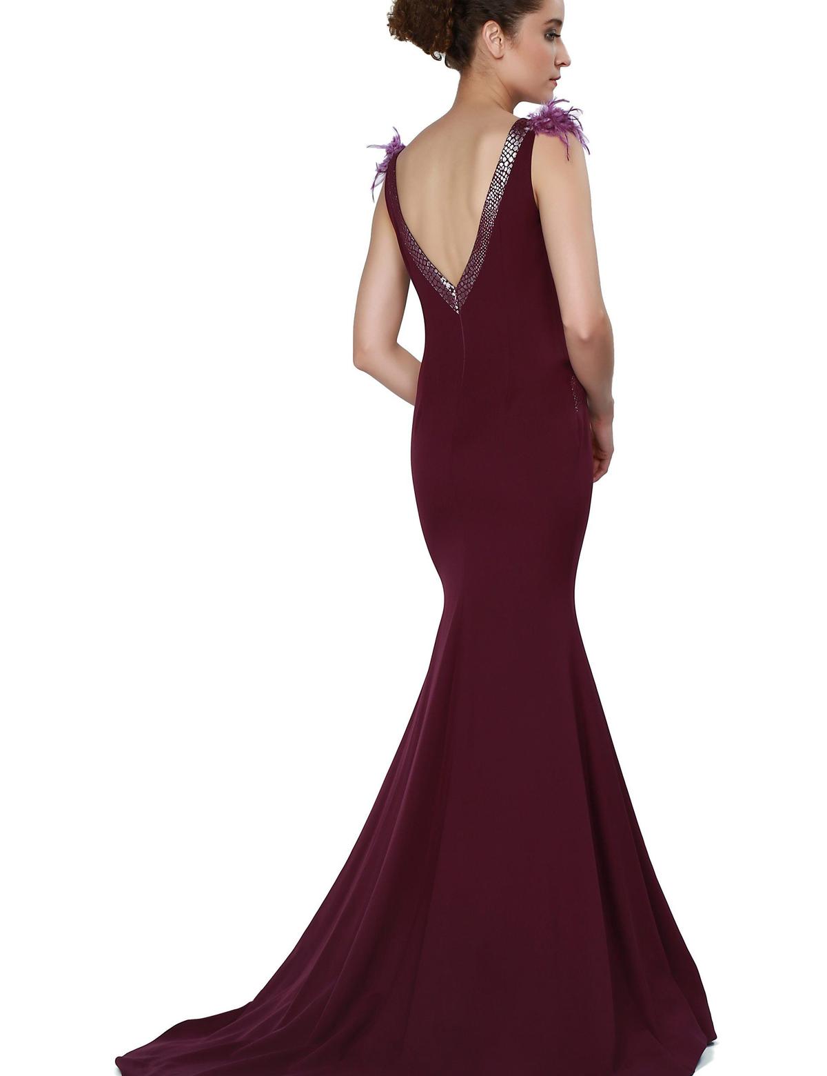 KIRMIZI Balık Abiye Elbise - 50212653001