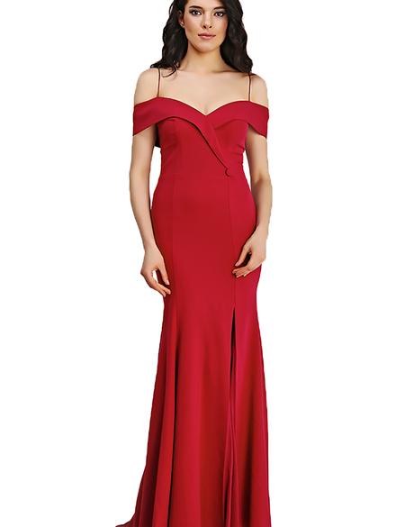 KIRMIZI Balık Abiye Elbise - 50212654001